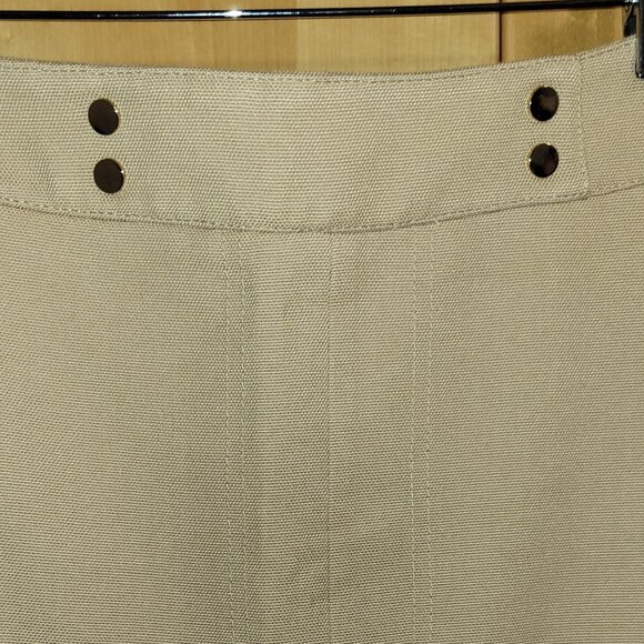 H&M Beige Skirt gold accents NWT US 8 - Picture 2 of 5